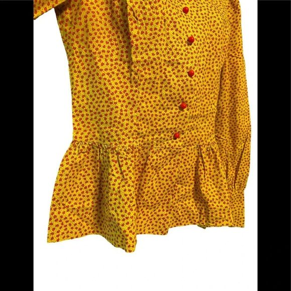 Vintage Button Down Novelty Heart Print Shirt - Picture 6 of 10